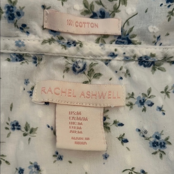Rachel Ashwell UK 100% Cotton Short Set in Blue & White - Picture 4 of 13